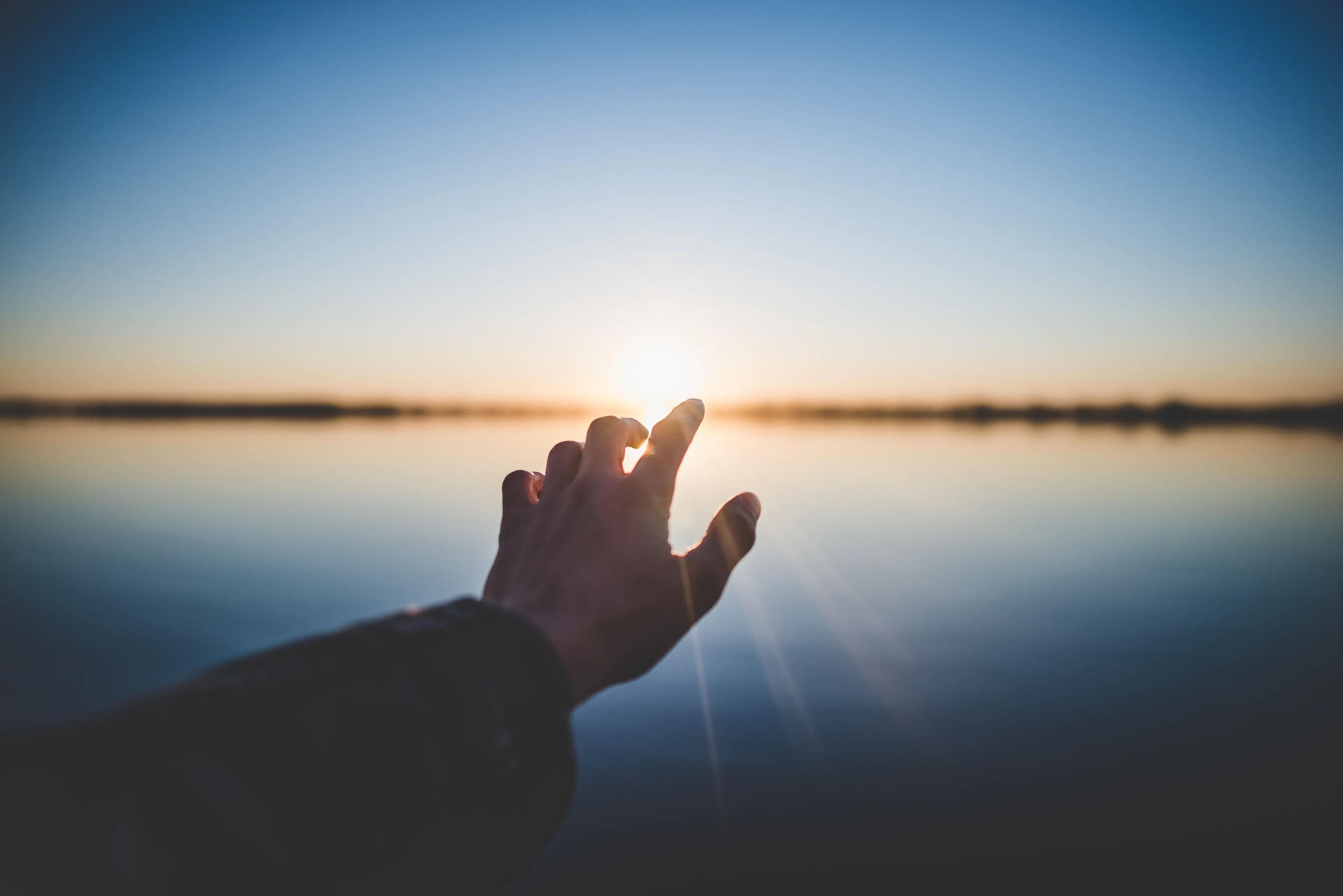 Hands extended in care and community support